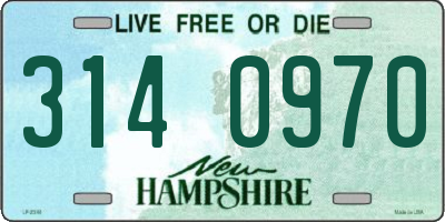 NH license plate 3140970