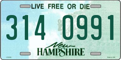 NH license plate 3140991