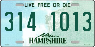 NH license plate 3141013