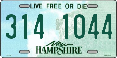 NH license plate 3141044