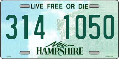 NH license plate 3141050