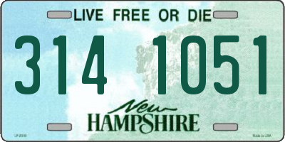 NH license plate 3141051