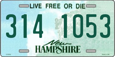 NH license plate 3141053