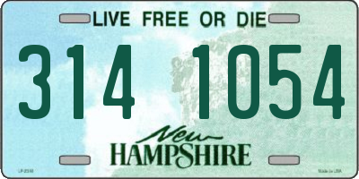 NH license plate 3141054