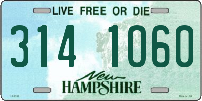 NH license plate 3141060