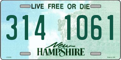 NH license plate 3141061