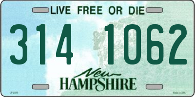 NH license plate 3141062