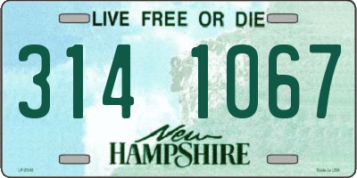NH license plate 3141067