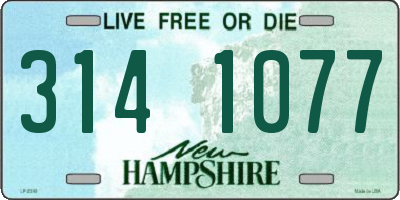 NH license plate 3141077