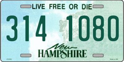 NH license plate 3141080