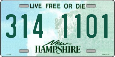 NH license plate 3141101