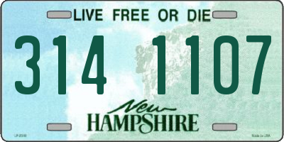 NH license plate 3141107