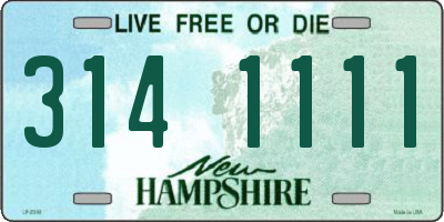 NH license plate 3141111