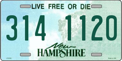 NH license plate 3141120