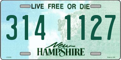 NH license plate 3141127