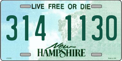 NH license plate 3141130
