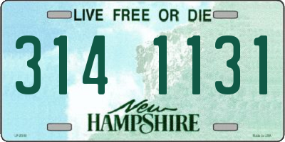 NH license plate 3141131