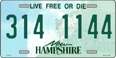 NH license plate 3141144