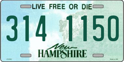 NH license plate 3141150