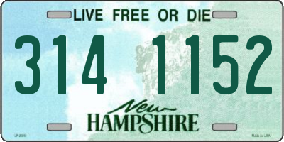 NH license plate 3141152
