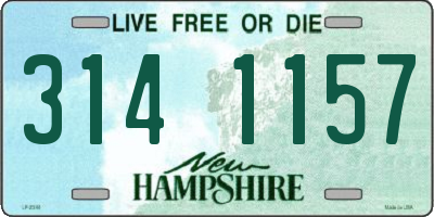 NH license plate 3141157