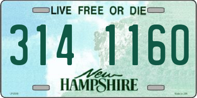 NH license plate 3141160