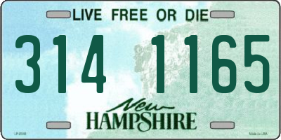 NH license plate 3141165