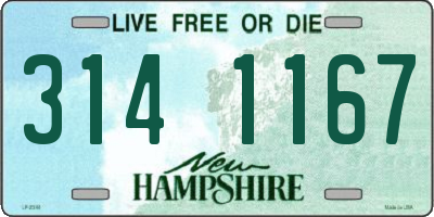 NH license plate 3141167