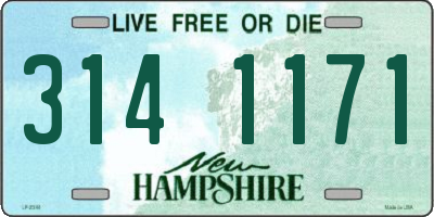 NH license plate 3141171