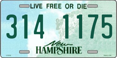 NH license plate 3141175