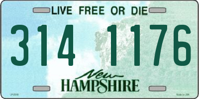 NH license plate 3141176