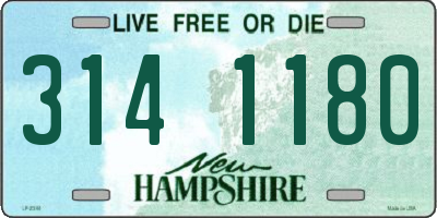 NH license plate 3141180