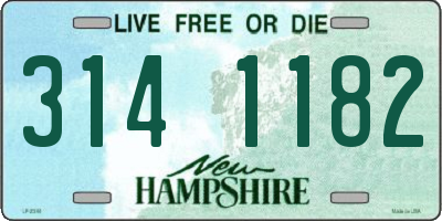 NH license plate 3141182