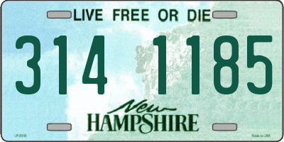 NH license plate 3141185