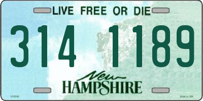 NH license plate 3141189