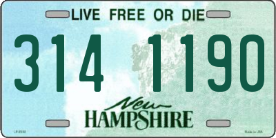 NH license plate 3141190