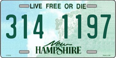 NH license plate 3141197
