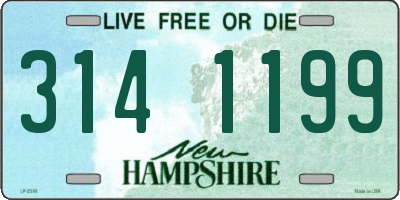 NH license plate 3141199