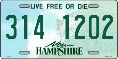 NH license plate 3141202