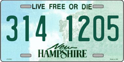 NH license plate 3141205