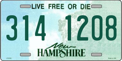 NH license plate 3141208
