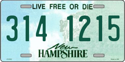 NH license plate 3141215
