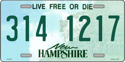 NH license plate 3141217