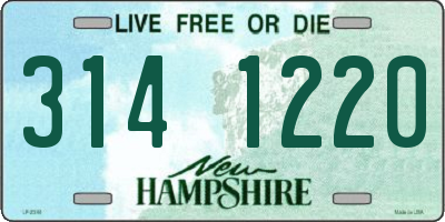 NH license plate 3141220