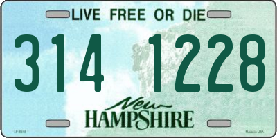 NH license plate 3141228