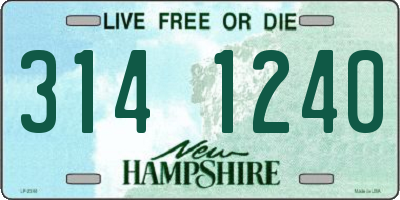 NH license plate 3141240