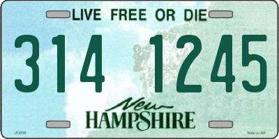 NH license plate 3141245