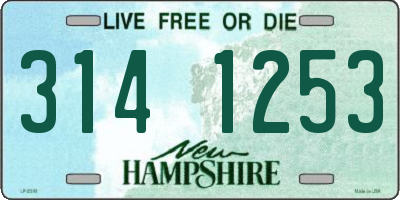 NH license plate 3141253