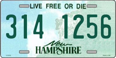 NH license plate 3141256