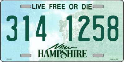 NH license plate 3141258